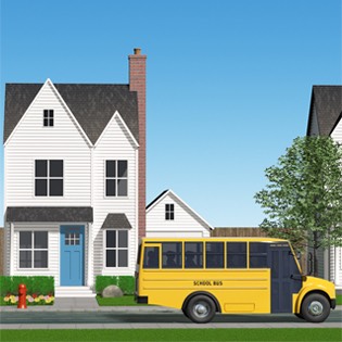 American school bus 