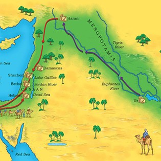 Bible story map 