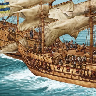 Blackbeard pirate ship 
