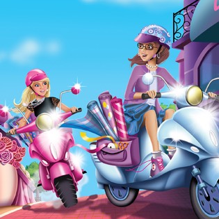 Barbie scooter Paris 