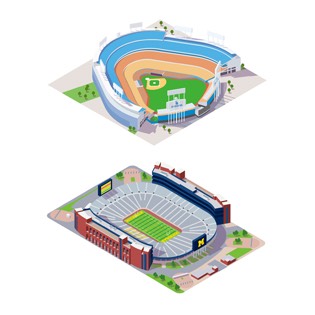 Football baseball stadiums 