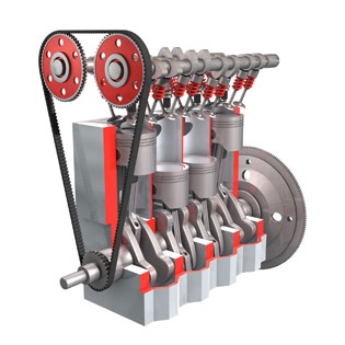 Engine cross section 