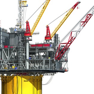 Oil rig illustration 