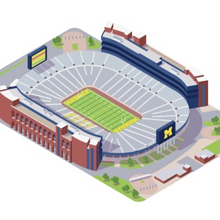 Stadium illustrations 