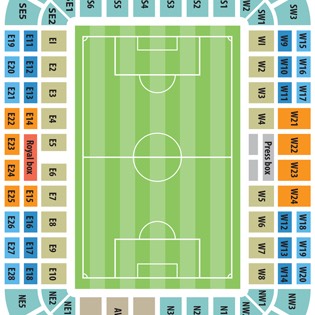 Football stadium seating plan 