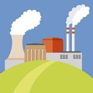 Power plant infographic 